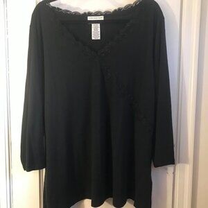 Women's Black Tunic, Made in USA